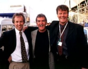  Joop Alberda (technical director Dutch Olympic Committee), Cees Slings and ?? at the 1999 European Championships :: Photo © Arnd Bronkhorst