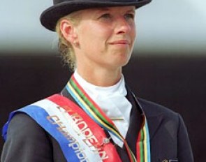 Anky van Grunsven wins the gold medal at the 1999 European Championships
