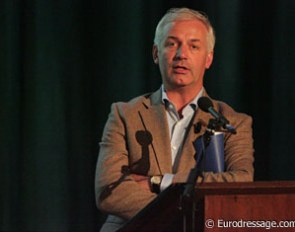 Ton de Ridder speaking at the 2009 Global Dressage Forum :: Photo © Astrid Appels