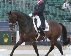 Carl Hester and Liebling II (by Lorentin x Königspark xx) in the Grand Prix at the 2009 European Championships :: Photo © Astrid Appels