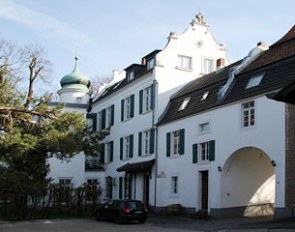 Private Dressage yard at Burg Blessem