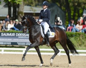 Jessica Michel and Soliman de Hus at the 2013 CDIO Saumur