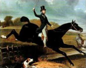 The count Antoine d’Aure out hunting