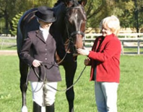 Kallista and Sharon Field with stallion Salutation