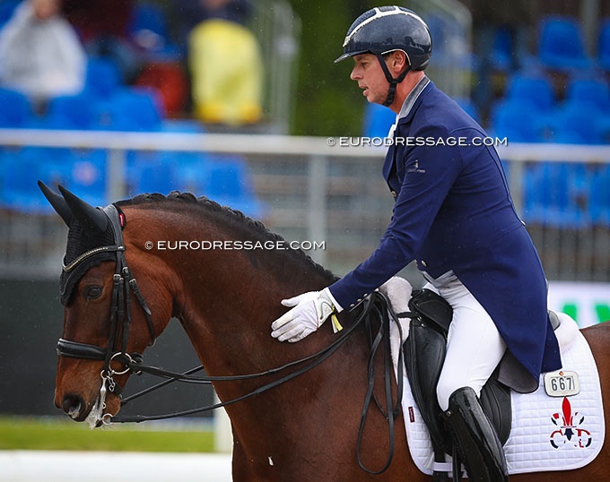 Carl Hester on Fame at the 2024 CDI Hagen :: Photo © Astrid Appels