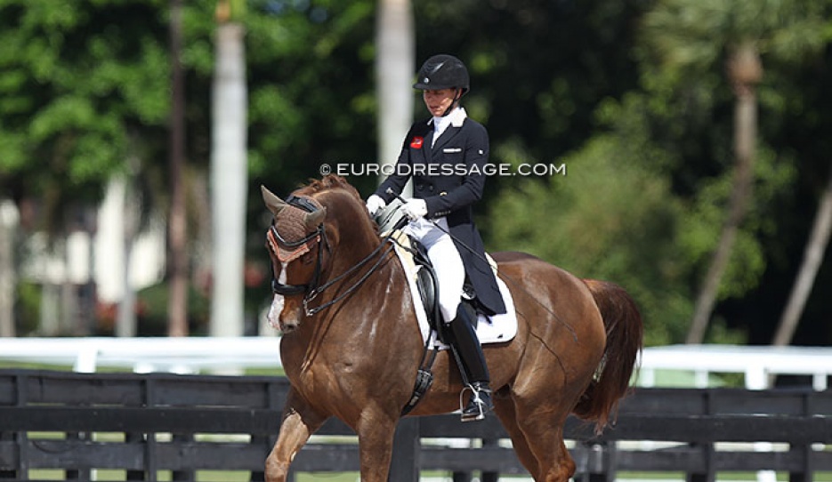 Susan Pape and Bourani at the 2020 CDN Wellington :: Photo © Astrid Appels