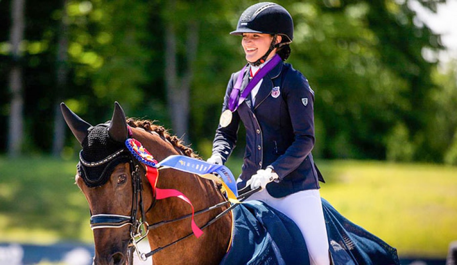 Ella Fruchterman and Holts Le'Mans at the 2022 North American Junior Riders Championships :: Photo  © KGB Creative Group