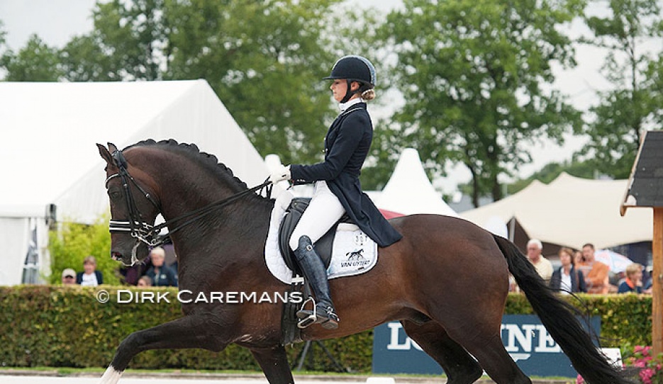 Dinja van Liere and Zhivago at the 2016 CDI Ermelo during the World Young Horse Championships :: Photo © Dirk Caremans