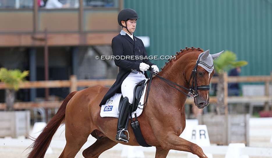 Young-Shik Hwang and Bluebarry Dream at the 2022 CDI Grote Brogel :: Photo © Astrid Appels