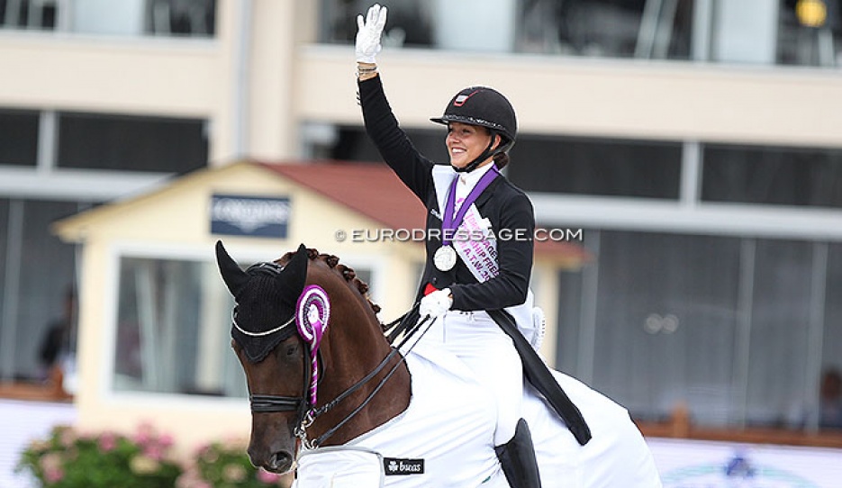 Cathrine Dufour and Bohemian win silver and bronze at the 2021 European Championships :: Photo © Astrid Appels