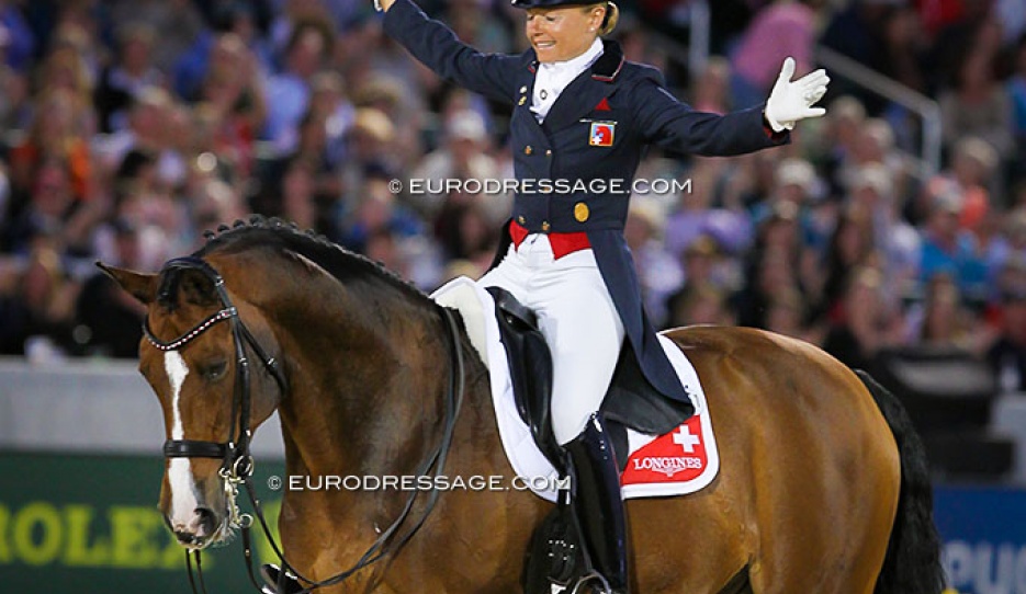 Marcela Krinke-Susmelj and Corinth at the 2010 World Equestrian Games :: Photo © Astrid Appels