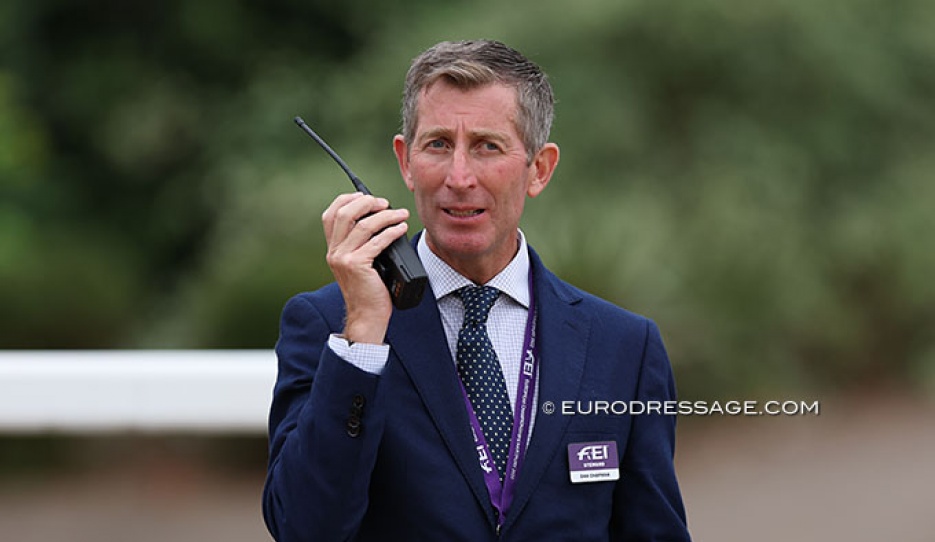 Dan Chapman at the 2022 European Junior / Young Riders Championships in Hartpury :: Photo © Astrid Appels
