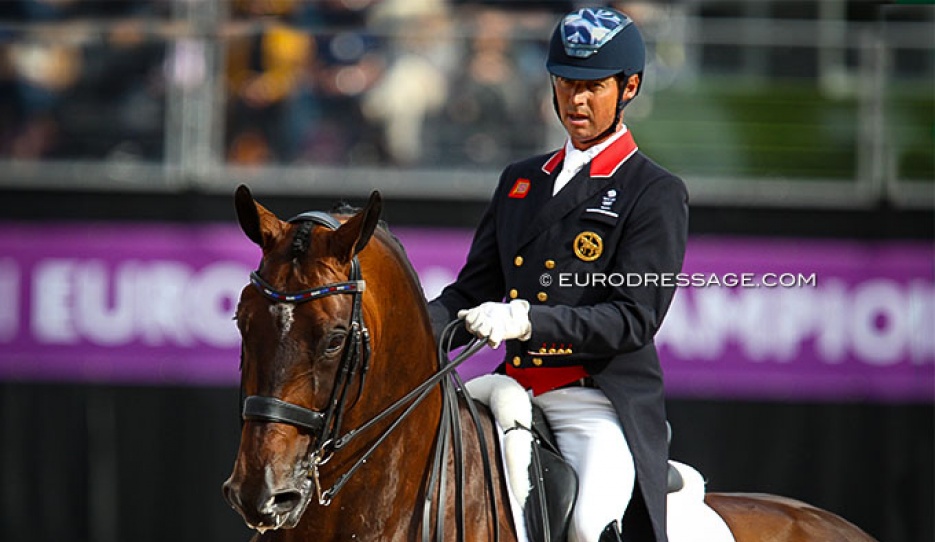 Carl Hester and Nip Tuck at the 2017 European Dressage Championships in Gothenburg :: Photos © Astrid Appels