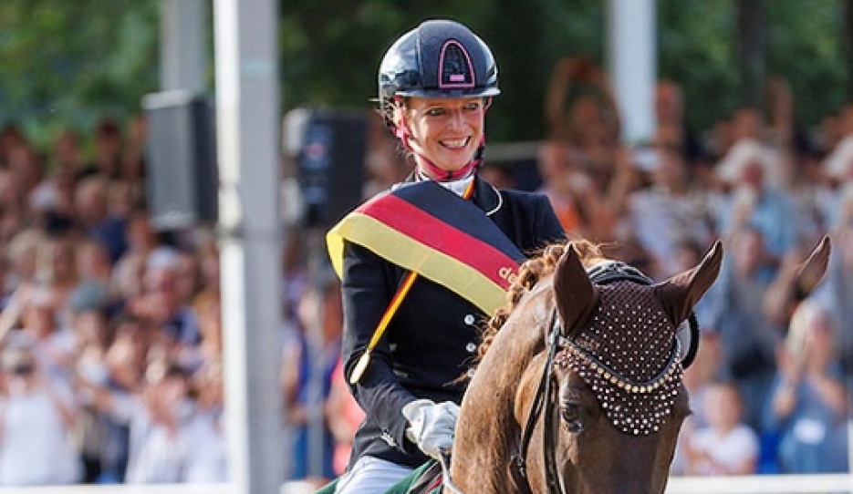 Mareike Mimberg and San to Alati win the 2022 Bundeschampionate Photo © Stefan Lafrentz
