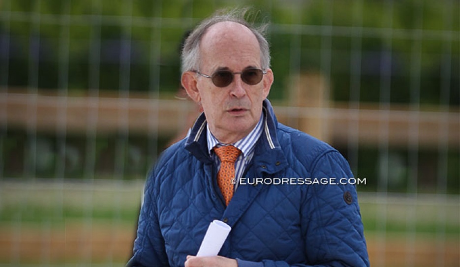 Belgian judge Freddy Leyman, here at the 2020 CDI Grote Brogel :: Photo © Astrid Appels