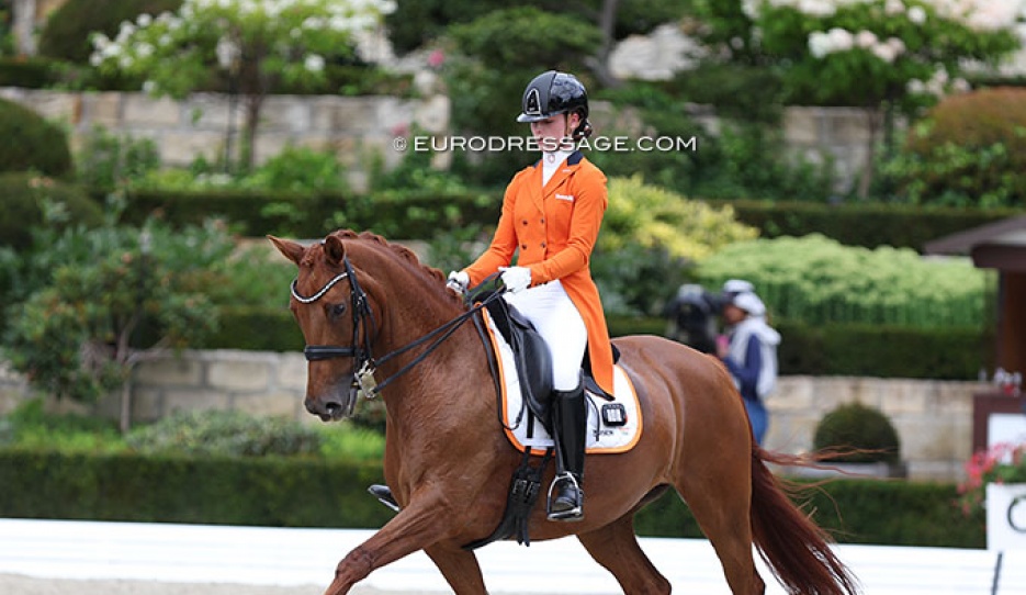 Isa Hollands and Hupadoeska PB at the 2023 European Junior Riders Championships in Kronberg :: Photo © Astrid Appels