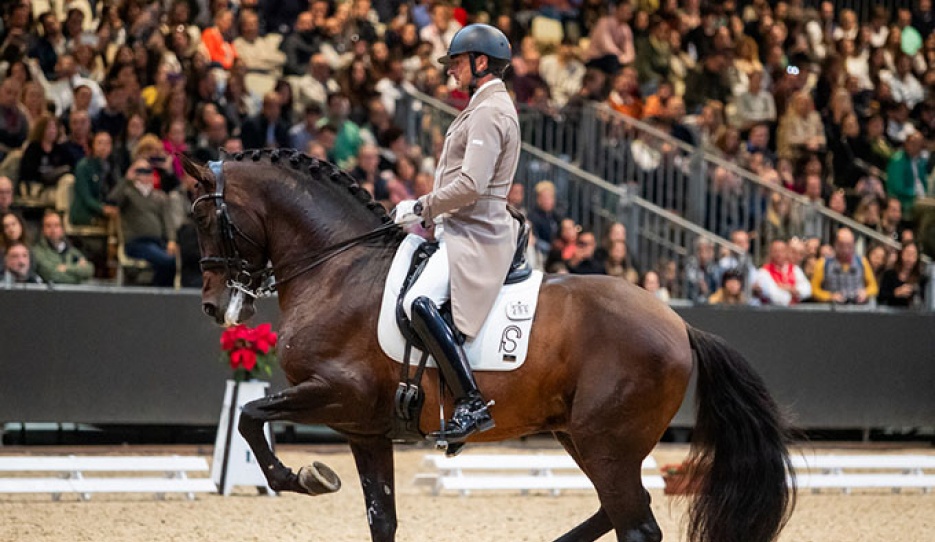 Jose Daniel Martin Dockx and Malagueno Lxxxiiii win the Grand Prix division at 2023 SICAB :: Photos © SICAB