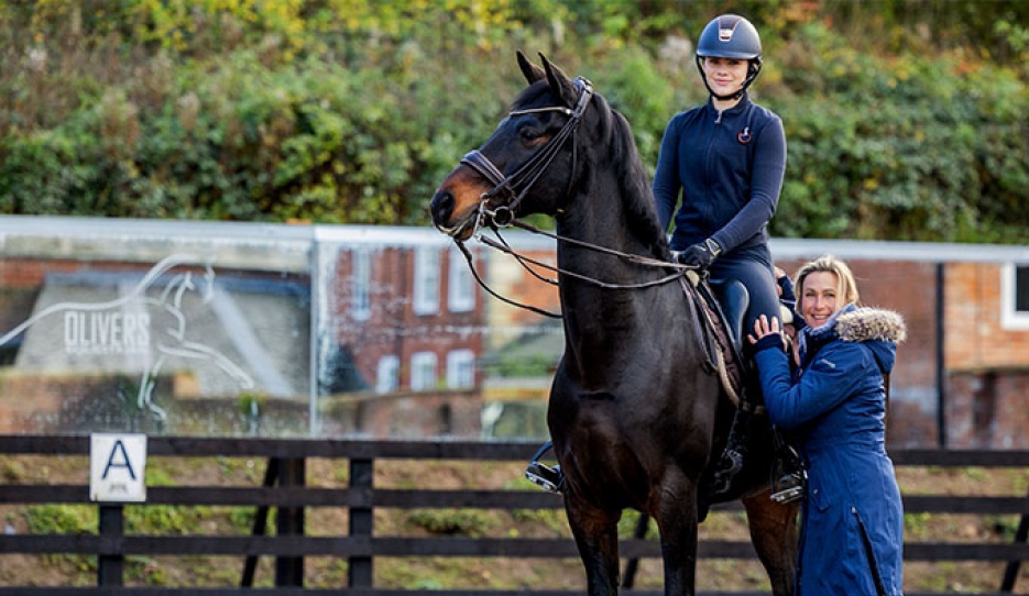 Hermione and Niki Tottman of Olivers Equestrian at their new venue, a historic English estate