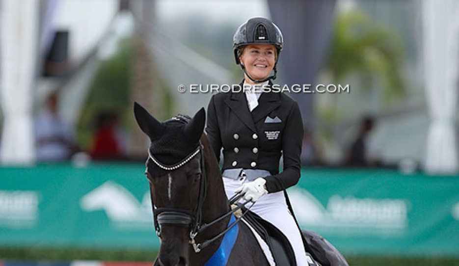 Jemma Heran and Saphira Royal at the 2024 Palm Beach Dressage Derby :: Photo © Astrid Appels