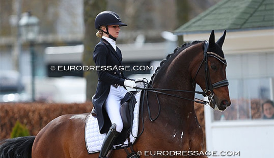 Jette de Jong and Indini at the 2023 CDI Aachen Festival 4 Dressage :: Photo © Astrid Appels