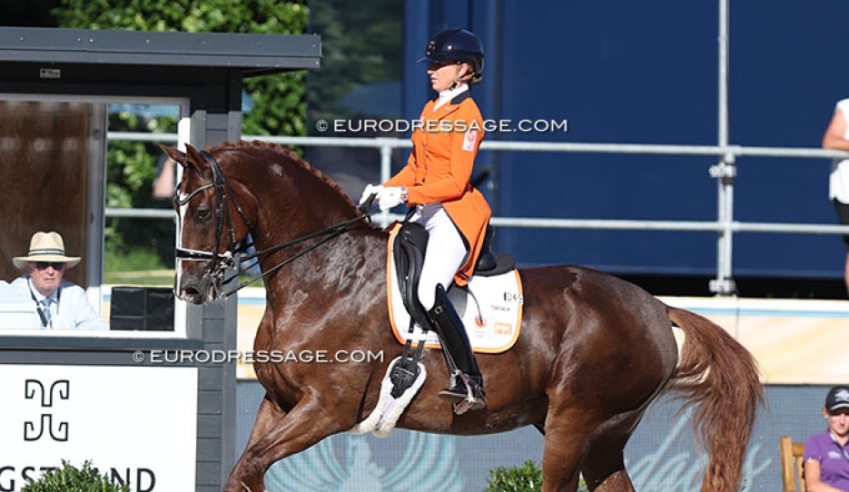 Marlies van Baalen and Habibi DVB at the 2023 European Championships :: Photo © Astrid Appels