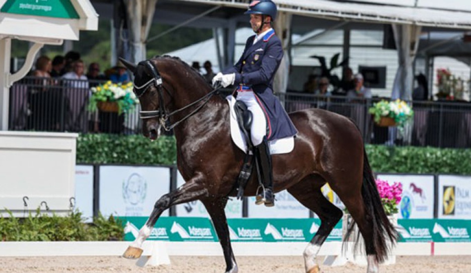 Marcus Orlob and Jane at the 2025 CDI Wellington :: Photo © Sue Stickle