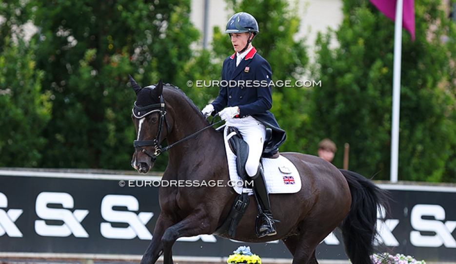 Myles Graham and Nibeley Union Hit at their last international in their career: the 2024 European Junior Riders Championships in Opglabbeek :: Photos © Astrid Appels