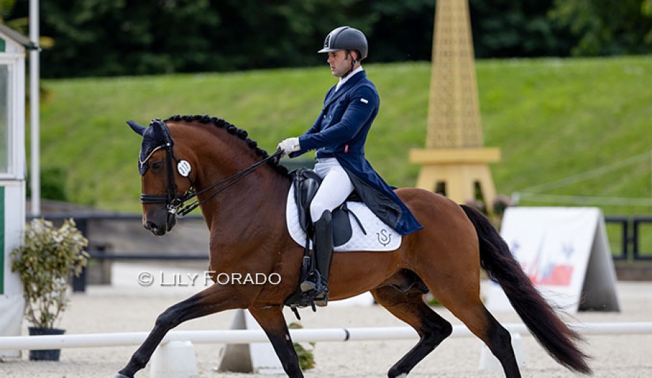 Spanish Olympic team candidate riding for selection scores at the 2024 CDI Jardy :: Photo © Lily Forado