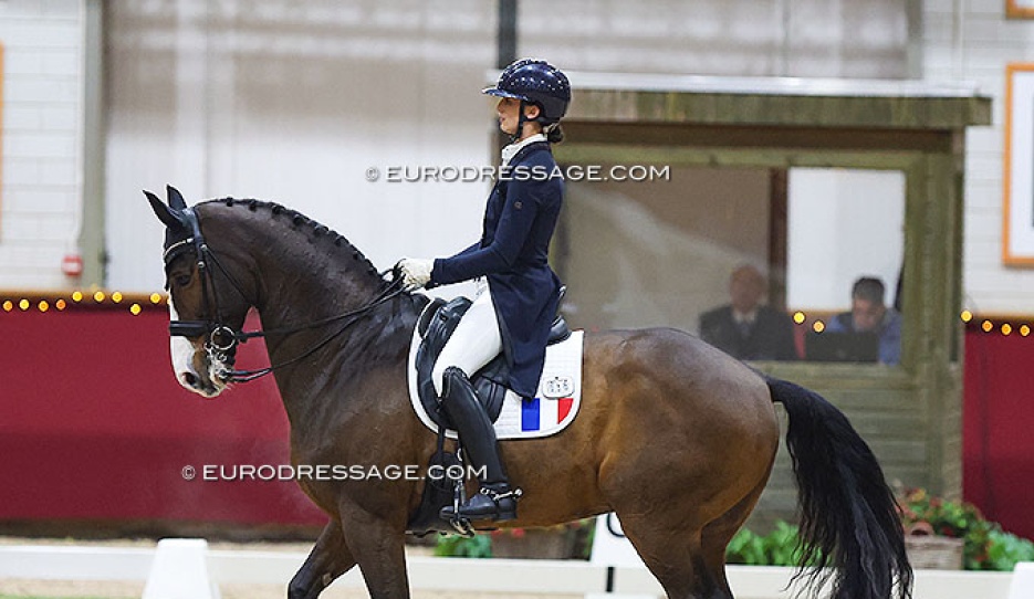 Justine Ludot and San Cloud's Lucky at the 2024 CDI Kronenberg Indoor :: Photo © Astrid Appels
