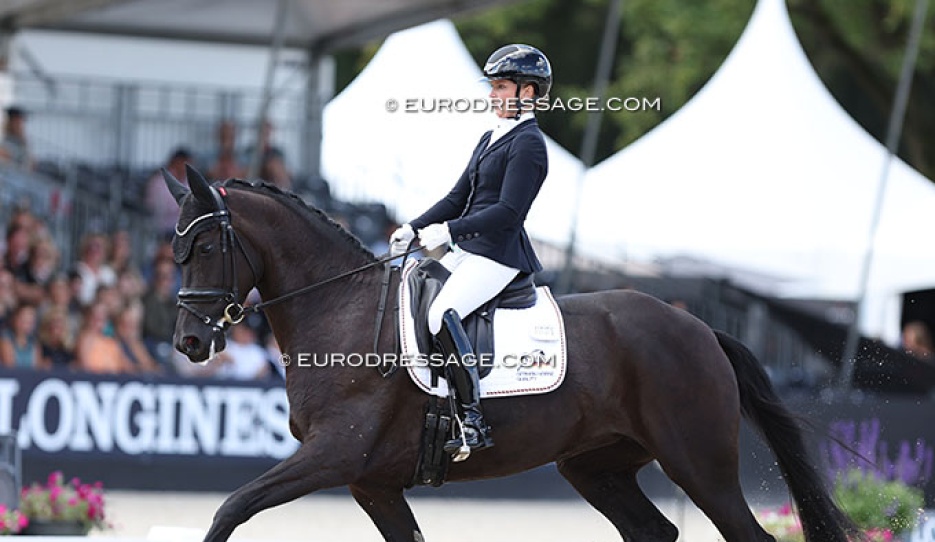 Lydia Jordan and Shakeela at the 2024 World Young Horse Championships :: Photo © Astrid Appels