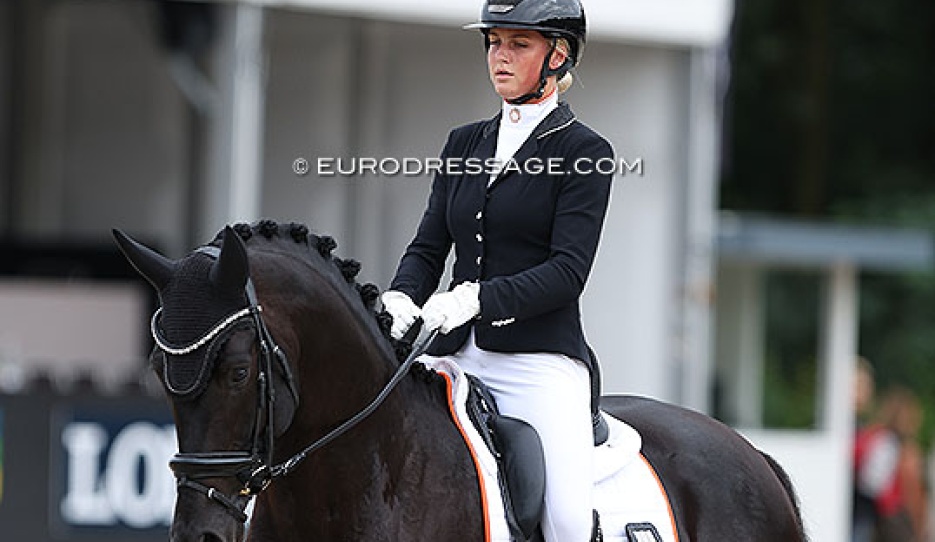 Obsession Taonga at the 2024 World Young Horse Championships :: Photo © Astrid Appels