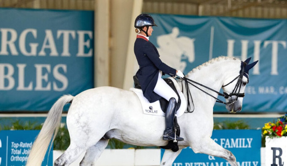 Kristina Harrison-Antell and Finley at the 2025 CDI Del Mar on 19 April 2025 :: Photo © Terri Miller