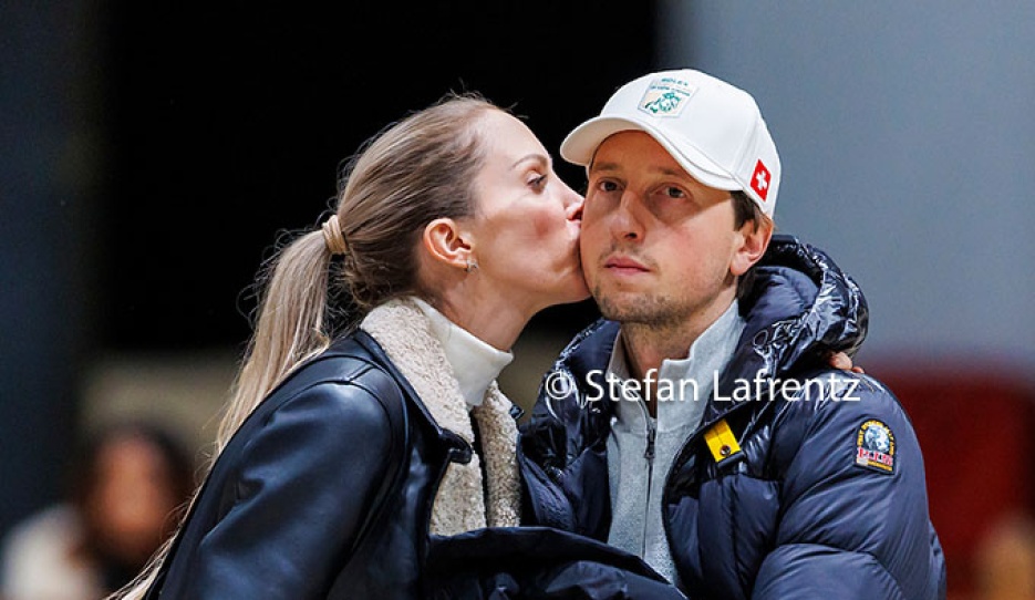 Simone Pearce and Martin Fuchs at the 2024 CSI Geneva :: Photo © Stefan Lafrentz