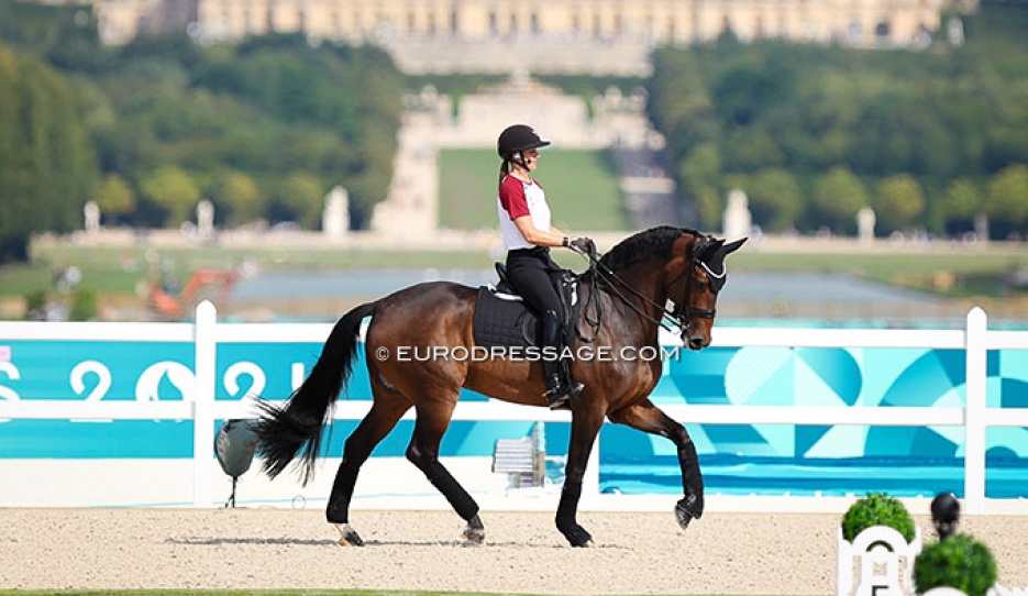 Dufour and Mount St. John Freestyle schooling at the Olympics in Paris :: Photo © Astrid Appels