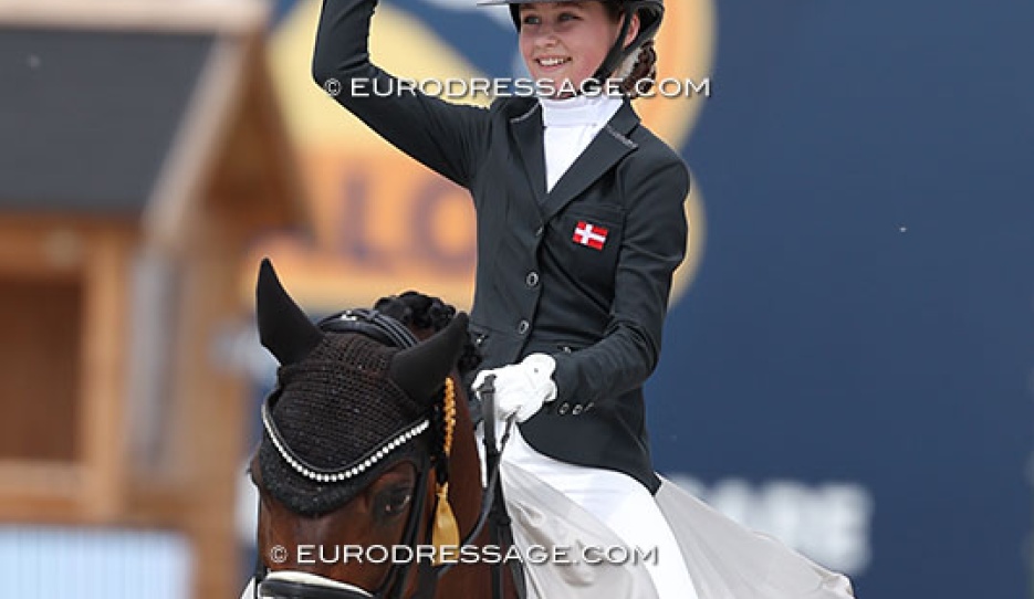 Steffanie Horsted Dyrlund on Cosmo Callidus at the 2025 CDIO Lier :: Photo © Astrid Appels