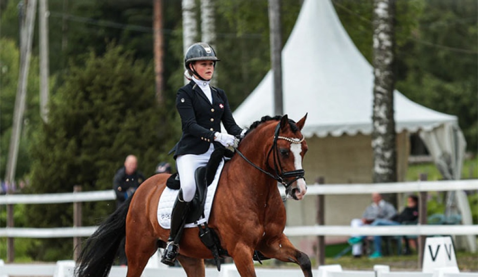 Denmark's Agnes Ørnskov Beier and Timms My Fritz dominate the pony division at the 2025 Nordic Baltic Championships :: Photo © 