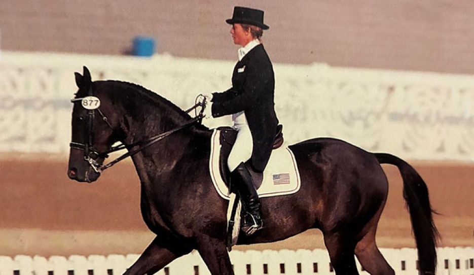 Belinda Baudin (Nairn-Wertman) and Christopher at the 1988 Olympics in Seoul :: Photo © Th. Zimmermann/St. Georg