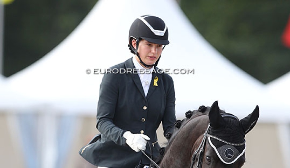 Alex Baker on Newton Tiger (by Blue Hors First Choice x Sandro Hit) at the 2021 World Young Horse Championships