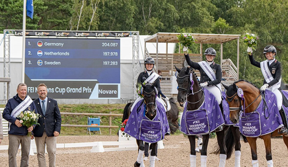 Team Germany wins the 2025 CDIO Falsterbo and FEI Nations Cup series for 2025 :: Photo © Ki!m Lundin