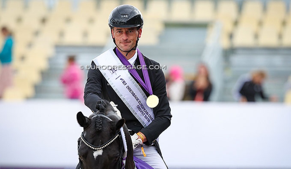 Justin Verboomen and Zonik Plus write history for Belgium as they win Grand Prix Special gold at the 2025 European Championships :: Photo © Astrid Appels