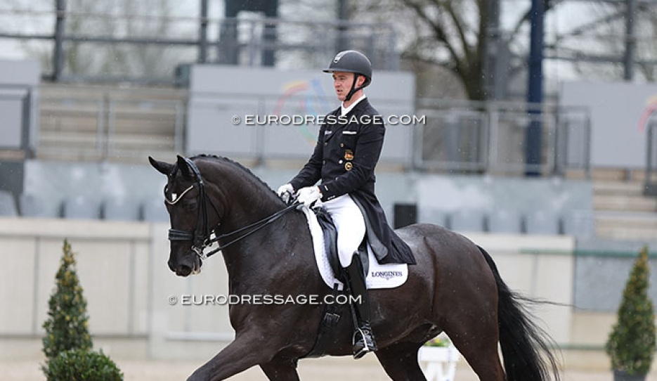 Sönke Rothenberger and Matchball OLD at the 2024 CDI Aachen Festival 4 Dressage :: Photo © Astrid Appels 