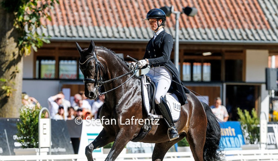 Sophie Jamar and Flimmerglimmer at the 2025 Bundeschampionate :: Photo © Stefan Lafrentz