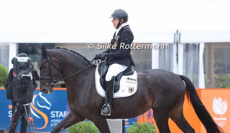 Heidemarie Dresing and Poesie win triple gold in Graded II at the 2025 European Para Dressage Championships :: Photo © Silke Rottermann