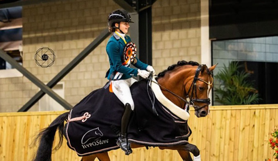 Emsae Niessen on Hania's Xavi RSP at the 2025 Dutch Pony Championship Finals in Lathum :: Photos © DPC