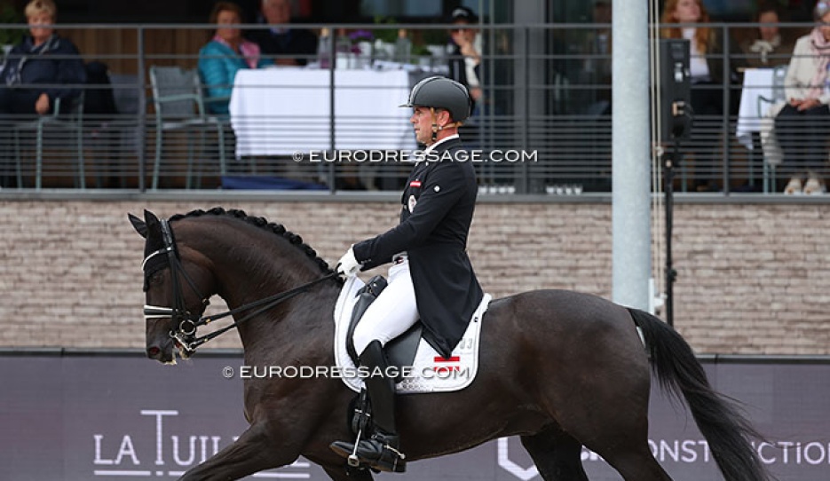 Stefan Lehfellner and Roberto Carlos MT at the 2025 European Dressage Championships :: Photo © Astrid Appels