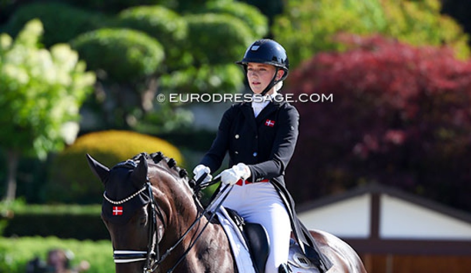 Anna Teibel Raben and Sparaday at the 2025 European Young Riders Championships :: Photo © Astrid Appels