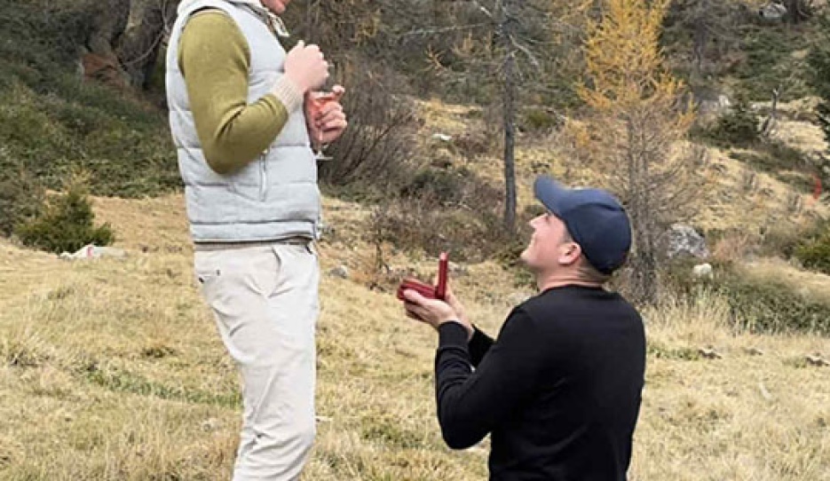 Frederic Wandres proposes to Lars Ligus and he said yes