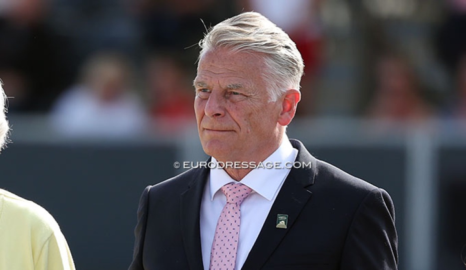 Jan Pedersen at the 2025 World Young Horse Championships in Verden :: Photo © Astrid Appels