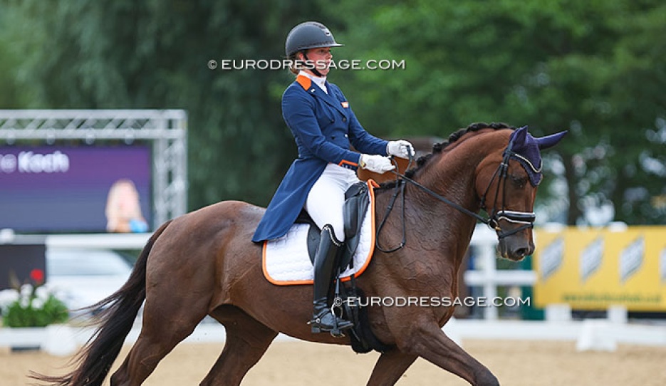 Joanne Koch and Darabel at the 2022 European Young Riders Championships :: Photo © Astrid Appels