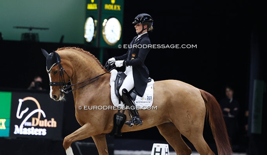 Bianca Nowag and Florine OLD at the 2025 CDI-W 's Hertogenbosch :: Photo © Astrid Appels